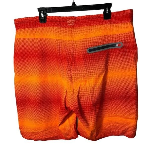 Mack Weldon Orange Swim Board Shorts - Picture 5 of 9